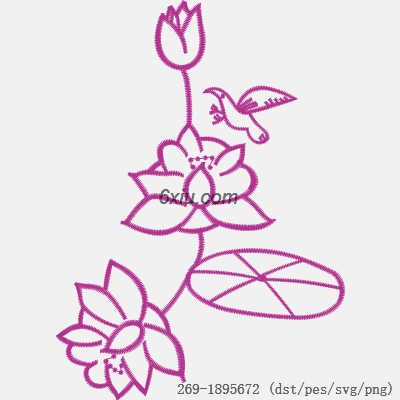 svg矢量绣花图下载