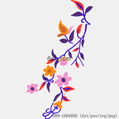 svg矢量绣花图下载