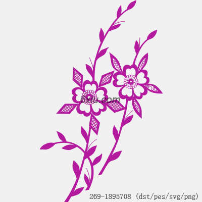 svg矢量绣花图下载
