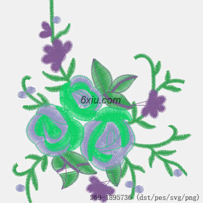 svg矢量绣花图下载