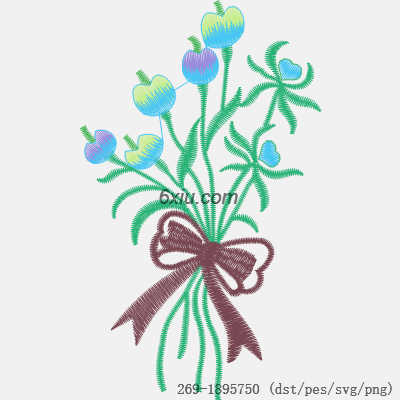 svg矢量绣花图下载