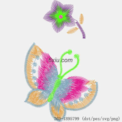 svg矢量绣花图下载