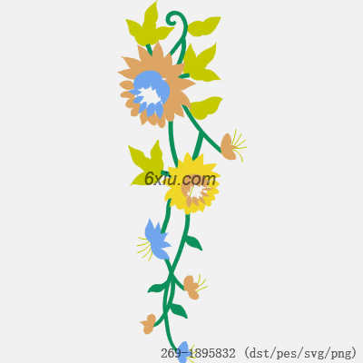 svg矢量绣花图下载