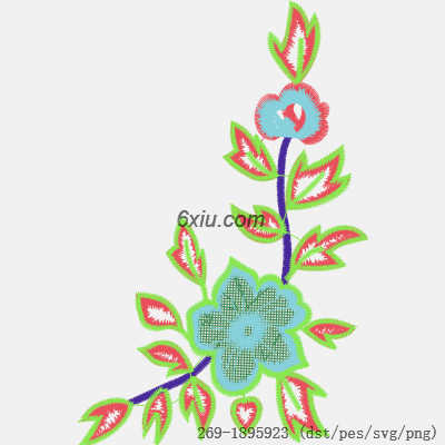 svg矢量绣花图下载