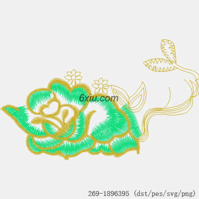 svg矢量绣花图下载