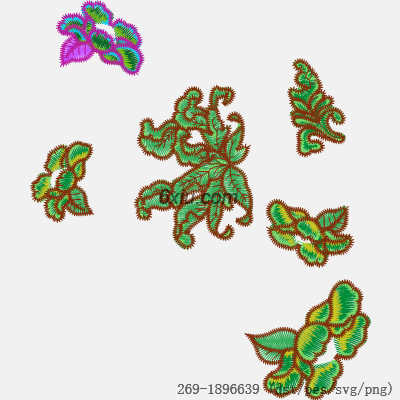 svg矢量绣花图下载
