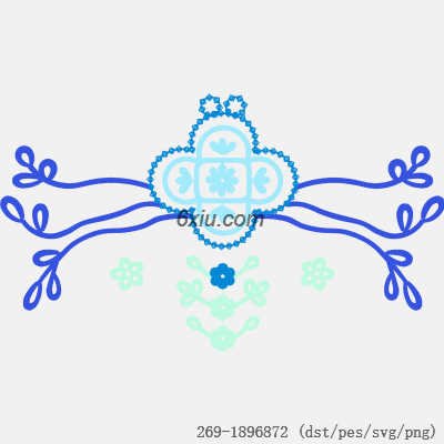 svg矢量绣花图下载