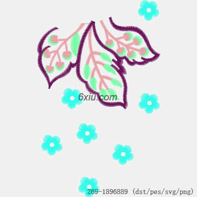 svg矢量绣花图下载
