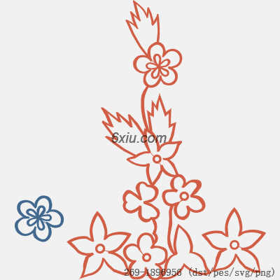 svg矢量绣花图下载