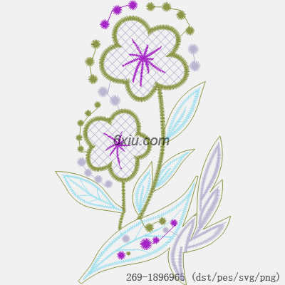 svg矢量绣花图下载