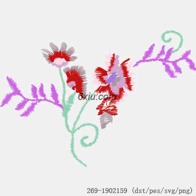 svg矢量绣花图下载