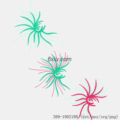svg矢量绣花图下载
