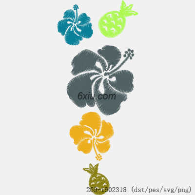 svg矢量绣花图下载
