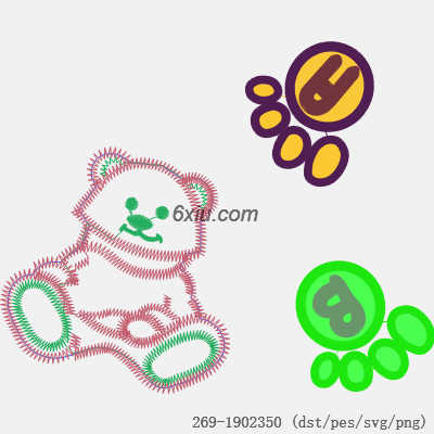 svg矢量绣花图下载