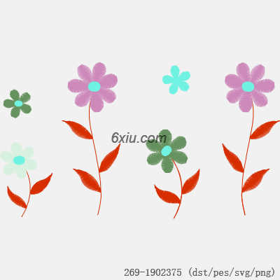 svg矢量绣花图下载