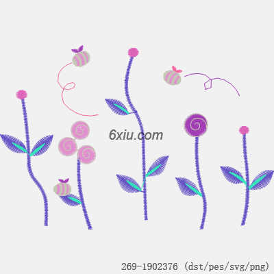 svg矢量绣花图下载