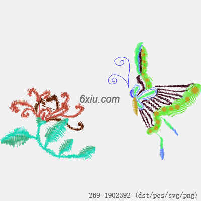 svg矢量绣花图下载