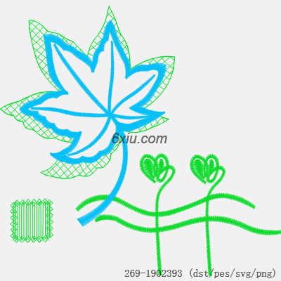 svg矢量绣花图下载