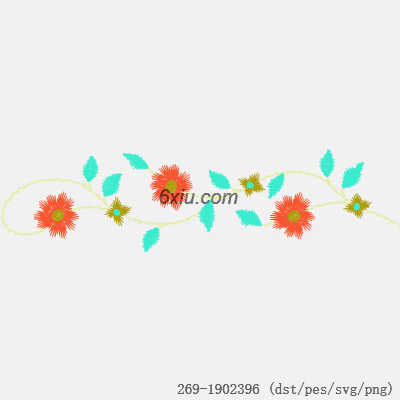 svg矢量绣花图下载