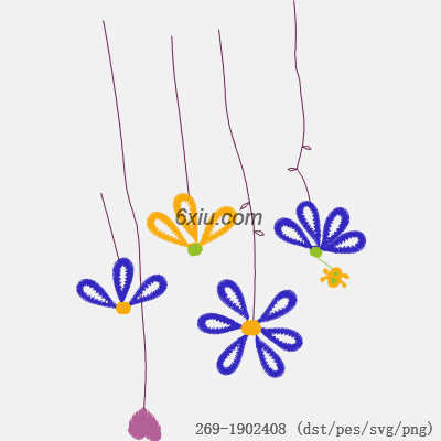 svg矢量绣花图下载