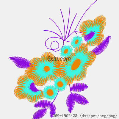 svg矢量绣花图下载