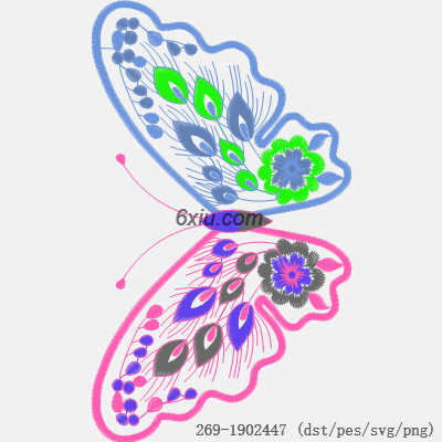 svg矢量绣花图下载