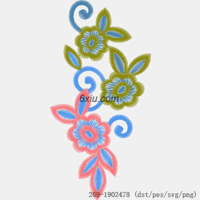svg矢量绣花图下载
