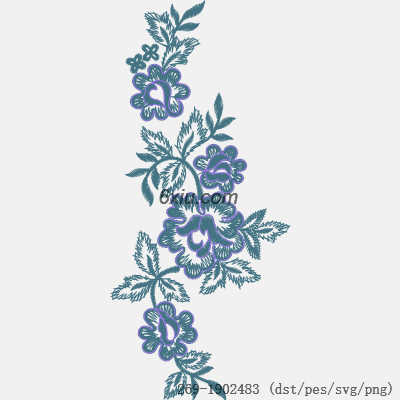 svg矢量绣花图下载