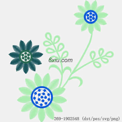 svg矢量绣花图下载