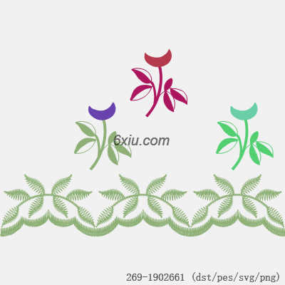 svg矢量绣花图下载