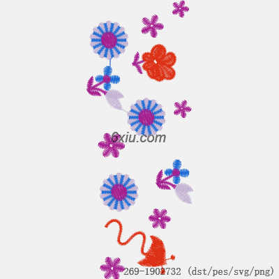svg矢量绣花图下载