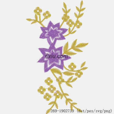 svg矢量绣花图下载