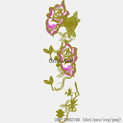 svg矢量绣花图下载