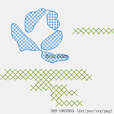svg矢量绣花图下载