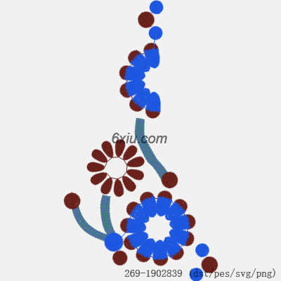 svg矢量绣花图下载