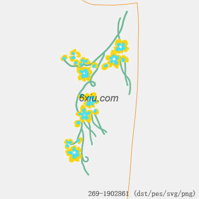 svg矢量绣花图下载
