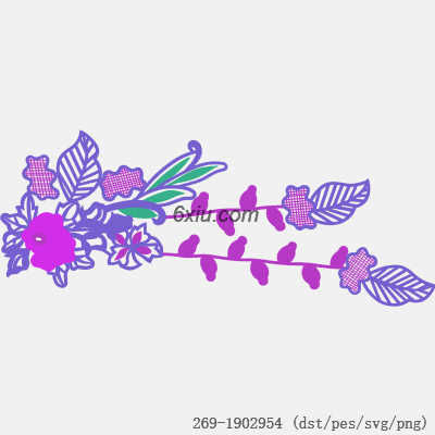 svg矢量绣花图下载