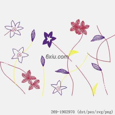 svg矢量绣花图下载