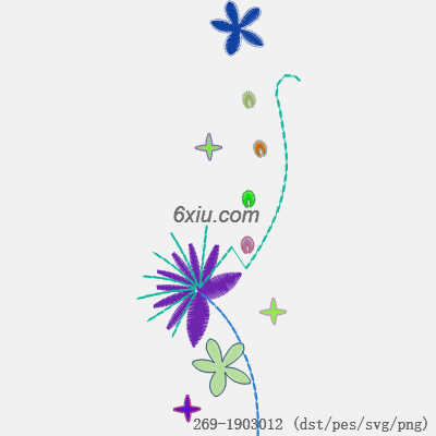 svg矢量绣花图下载