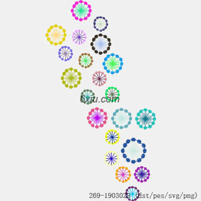 svg矢量绣花图下载