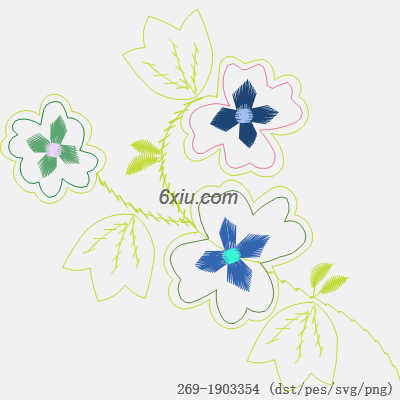 svg矢量绣花图下载