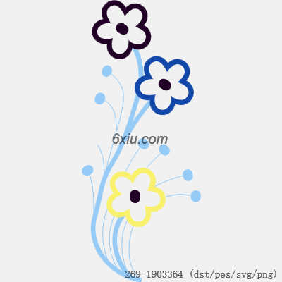 svg矢量绣花图下载