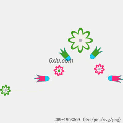 svg矢量绣花图下载