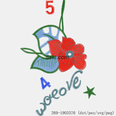 svg矢量绣花图下载