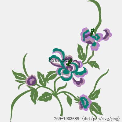 svg矢量绣花图下载