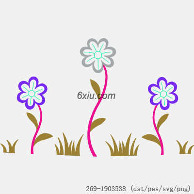 svg矢量绣花图下载