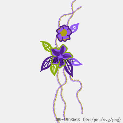 svg矢量绣花图下载