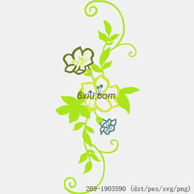 svg矢量绣花图下载