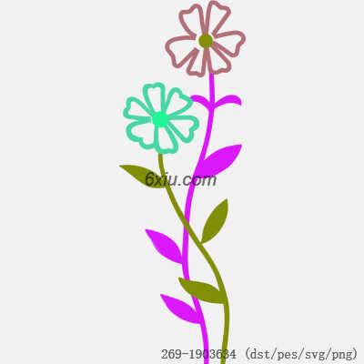 svg矢量绣花图下载