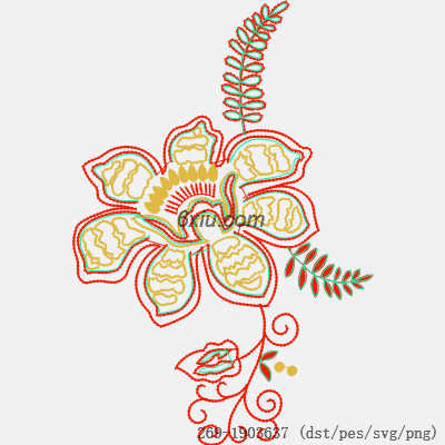 svg矢量绣花图下载